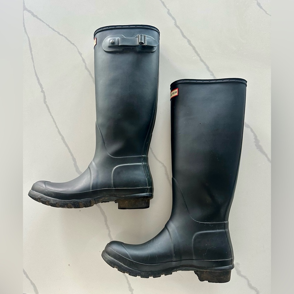 Hunter Classic Black Waterproof Boots size 9